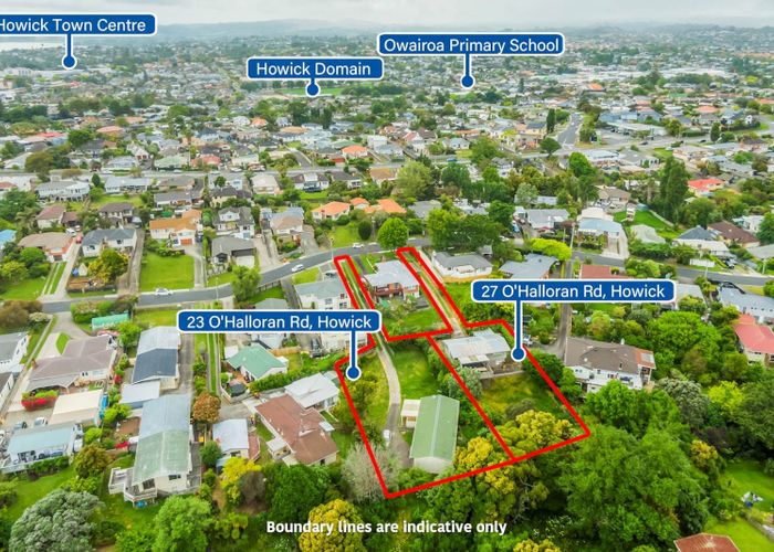 at 23 & 27 O'Halloran Road, Howick, Manukau City, Auckland