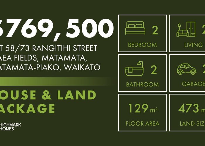  at 73 Lot 58 Rangitihi Street Maea Fields, Matamata, Matamata-Piako, Waikato