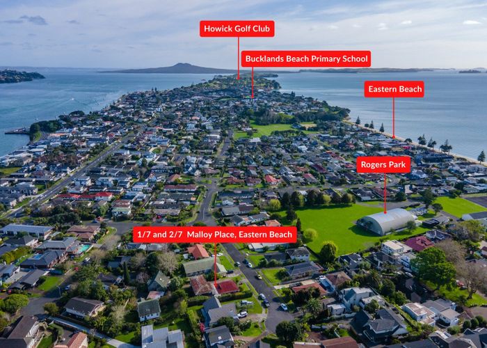  at 1/7 and 2/7 Malloy Place, Eastern Beach, Manukau City, Auckland