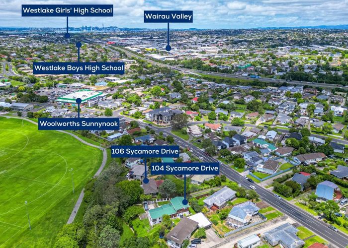  at 104 & 106 Sycamore Drive, Sunnynook, North Shore City, Auckland