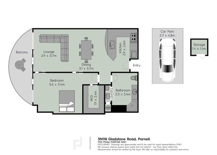  at 3N/118 Gladstone Road, Parnell, Auckland