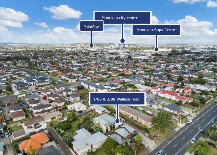 at 1 & 2 /88 Wallace road, Papatoetoe, Manukau City, Auckland