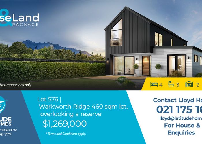  at Lot 576, Warkworth Ridge, Warkworth, Rodney, Auckland
