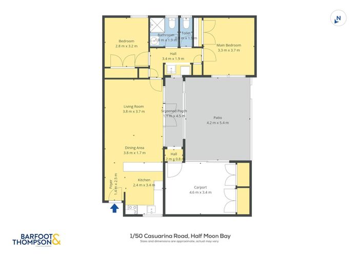  at 1/50 Casuarina Road, Half Moon Bay, Manukau City, Auckland