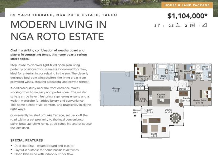  at 85 Maru Terrace, Wharewaka, Taupo, Waikato