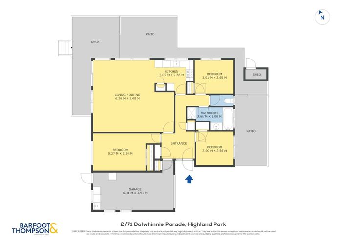  at 2/71 Dalwhinnie Parade, Highland Park, Manukau City, Auckland