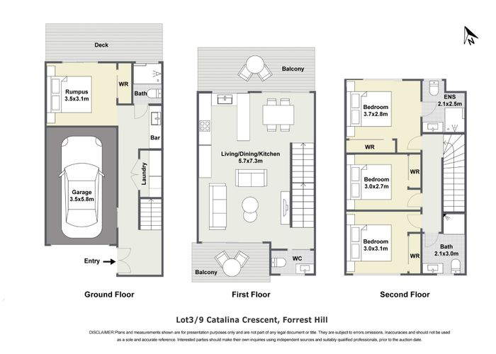  at 3/9 Catalina Crescent, Forrest Hill, North Shore City, Auckland
