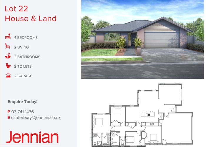  at Lot 22 - Geoff Geering Drive, Netherby, Ashburton, Canterbury