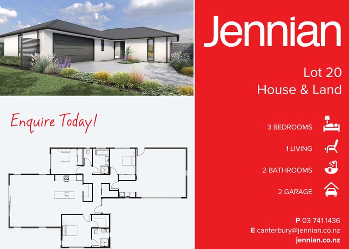  at Lot 20 - Geoff Geering Drive, Netherby, Ashburton, Canterbury