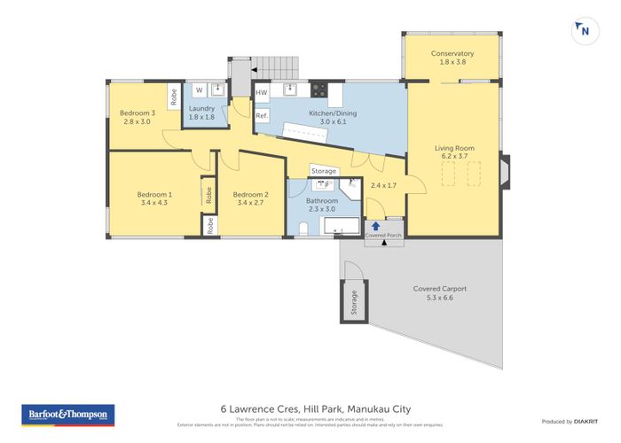  at 6 Lawrence Crescent, Hillpark, Auckland