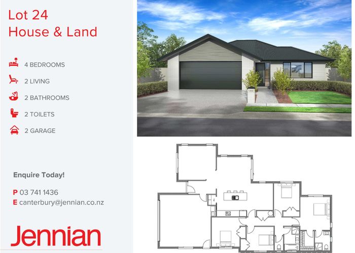  at Lot 24 - Geoff Geering Drive, Netherby, Ashburton, Canterbury