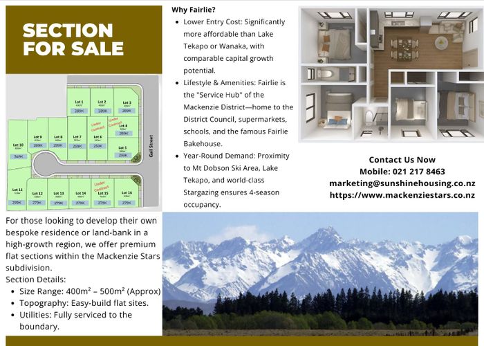  at 1 Mount View Place, Fairlie, Mackenzie, Canterbury