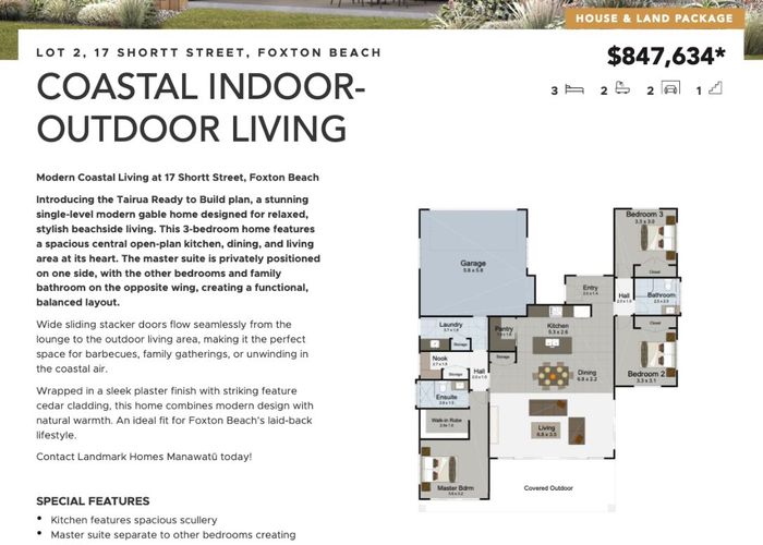  at Lot 2 /17 Shortt Street, Foxton Beach, Horowhenua, Manawatu / Whanganui