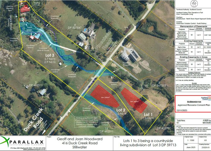  at 6 and 6a Pinestead Reach, Stillwater, Rodney, Auckland