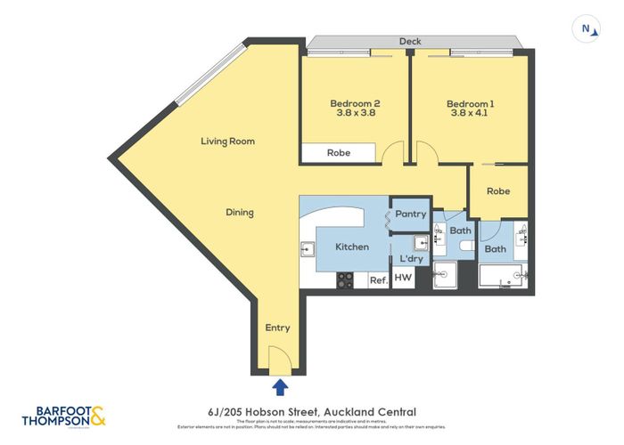  at 6J/205 Hobson Street, Auckland Central, Auckland