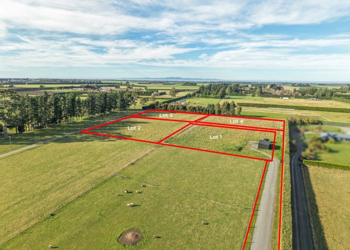  at Lots 1,2,3,4, 682A McLaughlins Road, Darfield, Selwyn, Canterbury