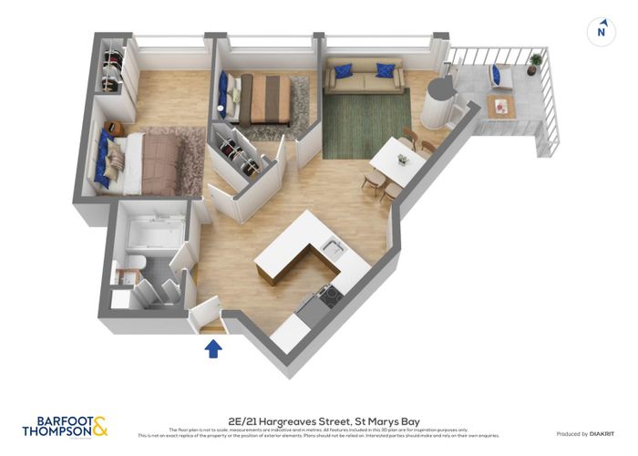  at 2E/21 Hargreaves Street, Ponsonby, Auckland