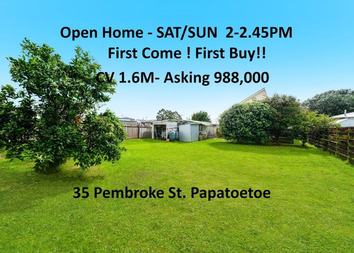  at 35 Pembroke Street, Papatoetoe, Manukau City, Auckland