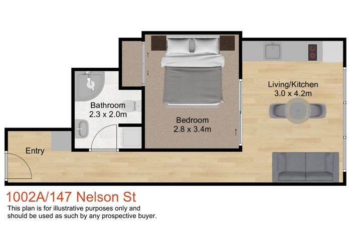  at 1002A/147 Nelson Street, City Centre, Auckland City, Auckland