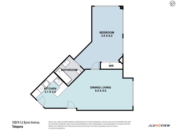  at 508/9-17 Byron Avenue, Takapuna, North Shore City, Auckland