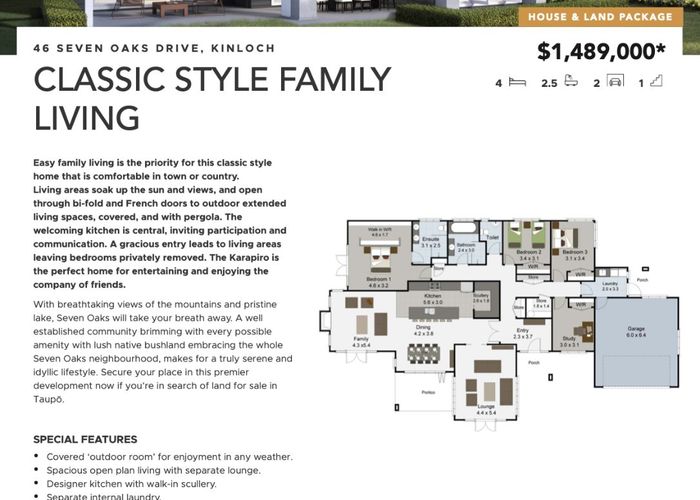  at 46 Seven Oaks Drive, Kinloch, Kinloch, Taupo, Waikato