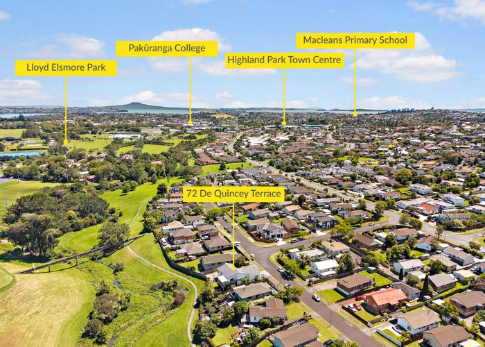  at 72 De Quincey Terrace, Highland Park, Manukau City, Auckland