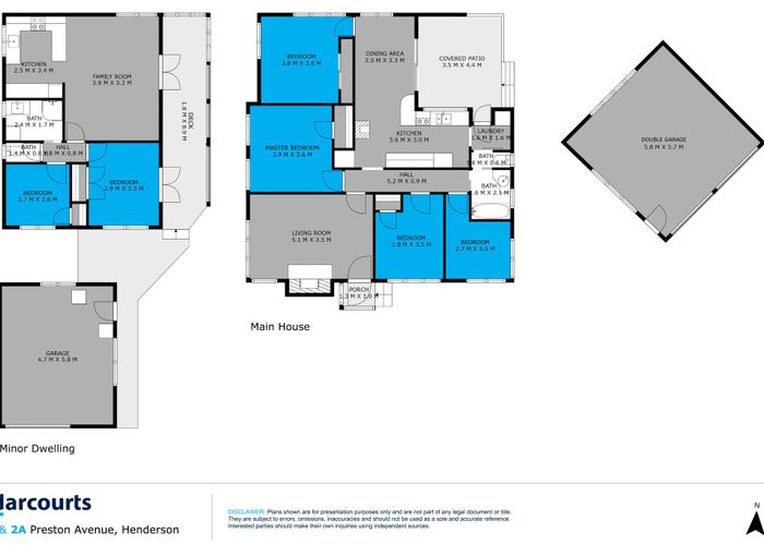  at 2 & 2a Preston Avenue, Henderson, Waitakere City, Auckland