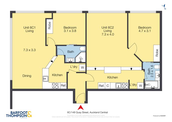  at 6C1&2/148 Quay Street, City Centre, Auckland City, Auckland