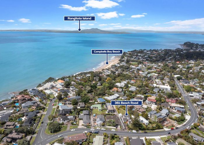 Free property data for 361 Beach Road, Campbells Bay, Auckland homes