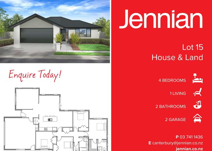  at Lot 15 - Geoff Geering Drive, Netherby, Ashburton, Canterbury