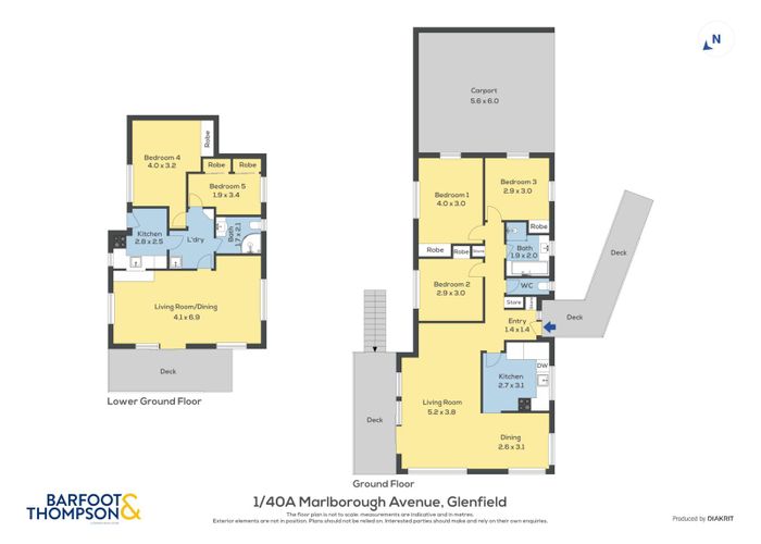  at 1A/40 Marlborough Avenue, Glenfield, Auckland