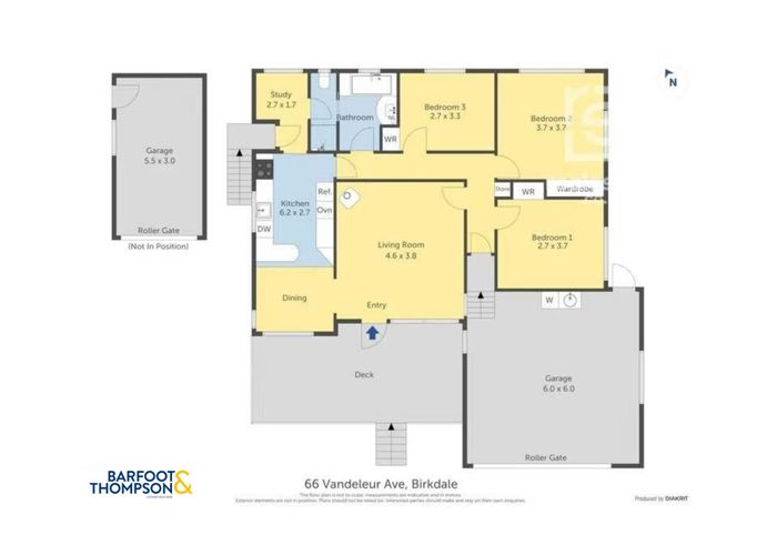  at 66 Vandeleur Avenue, Birkdale, North Shore City, Auckland