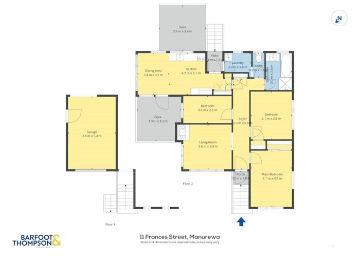  at 11 Frances Street, Manurewa, Manukau City, Auckland