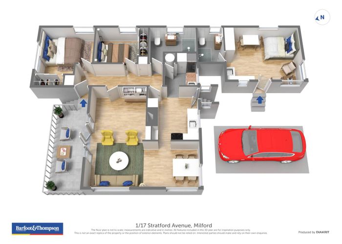  at 1/17 Stratford Avenue, Milford, Auckland