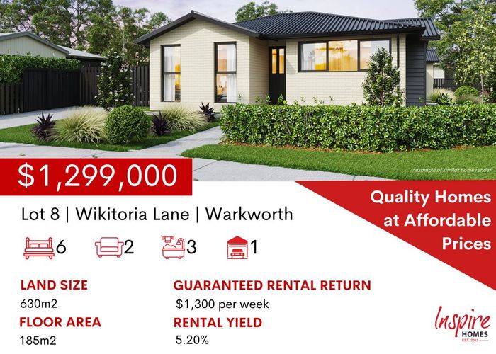  at Lot 8 Wikitoria Lane, Warkworth, Rodney, Auckland