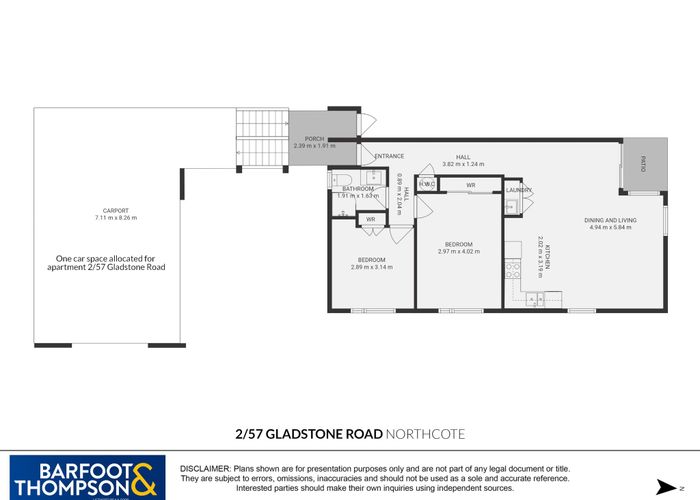  at 2/57 Gladstone Road, Northcote, Auckland