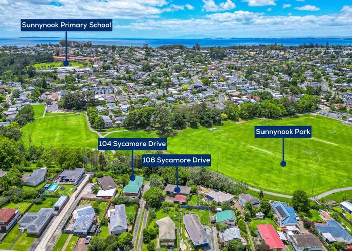 at 104 & 106 Sycamore Drive, Sunnynook, North Shore City, Auckland