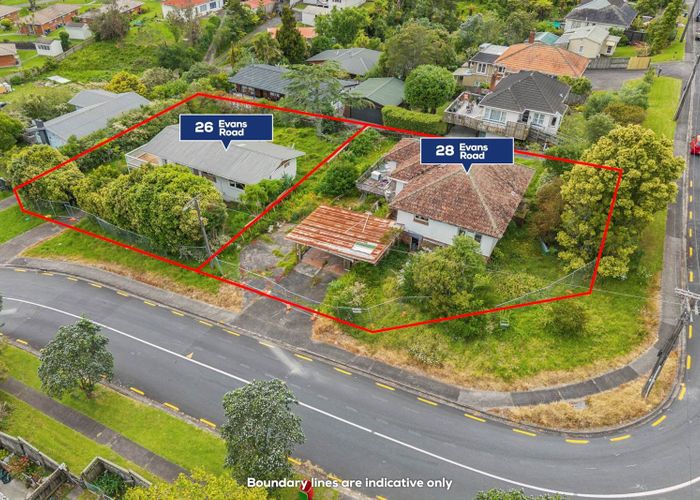  at 26 & 28  Evans Road, Glen Eden, Waitakere City, Auckland