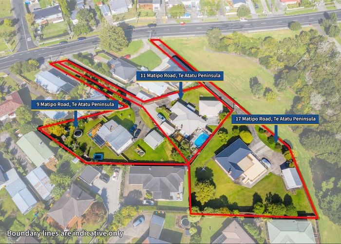  at 9,11,17 Matipo Road, Te Atatu Peninsula, Waitakere City, Auckland