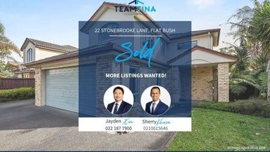  at 22 Stonebrooke Lane, Flat Bush, Auckland