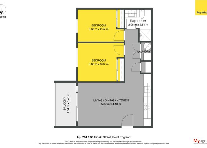  at 204/7c Hinaki Street, Point England, Auckland City, Auckland