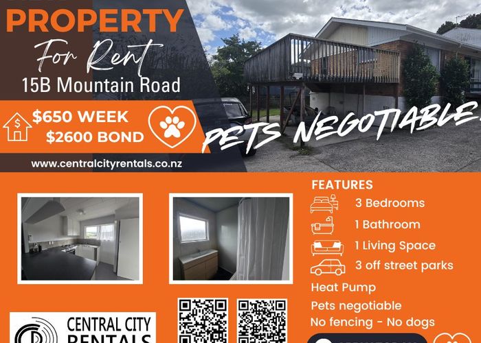  at 15B Mountain Road, Western Heights, Rotorua, Bay Of Plenty