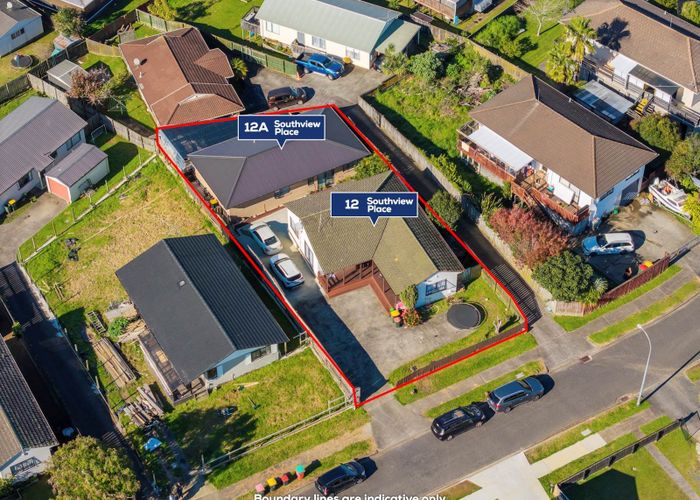  at 12 and 12A Southview Place, Manurewa, Manukau City, Auckland
