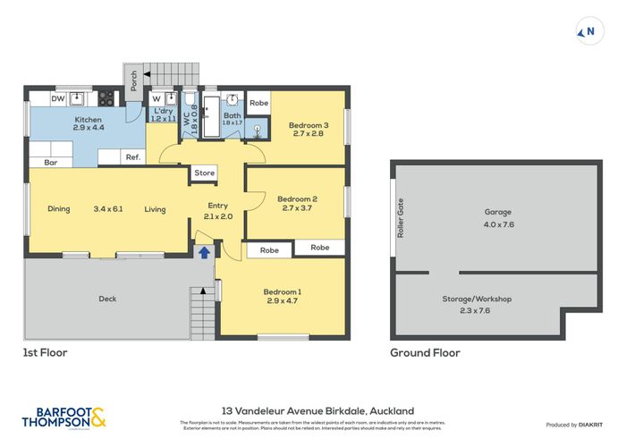  at 13 Vandeleur Avenue, Birkdale, North Shore City, Auckland