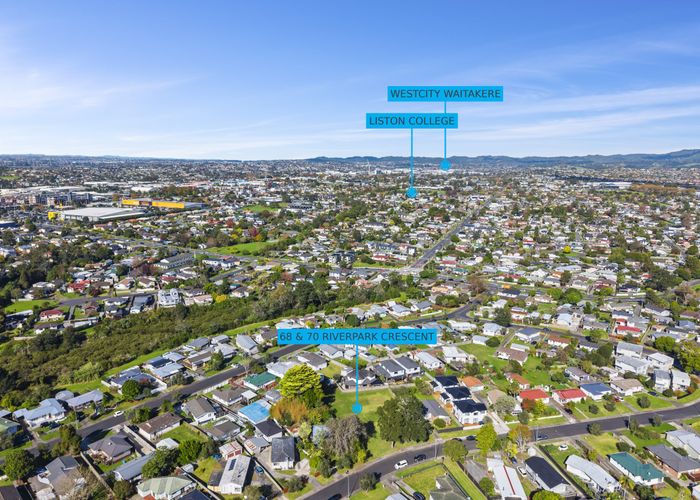  at 68 & 70 Riverpark Crescent, Henderson, Waitakere City, Auckland