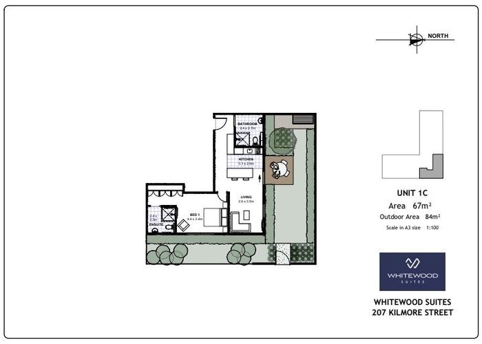  at 1C/207 Kilmore Street, City Centre, Christchurch City, Canterbury