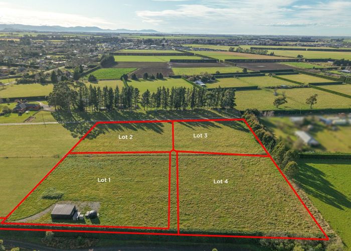 at Lots 1,2,3,4, 682A McLaughlins Road, Darfield, Selwyn, Canterbury