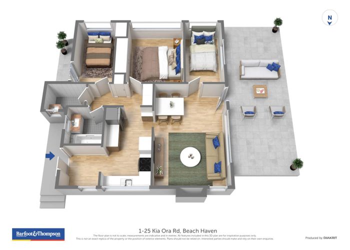  at 1/25 Kia Ora Road, Beach Haven, Auckland