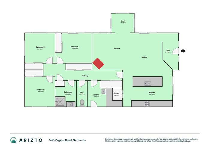  at 1/43 Vagues Road, Northcote, Christchurch City, Canterbury