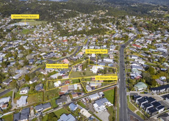  at 72 , 74a & 76 Glengarry Road, Glen Eden, Waitakere City, Auckland